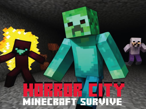 Horror City Minecraft Survive - free online Browser game