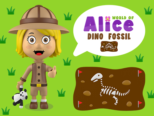World of Alice Dino Fossil - free online Browser game