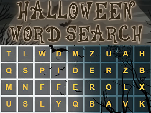 Halloween Word Search - free online Browser game
