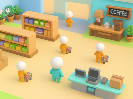 Big Supermarket Simulator - free online Browser game