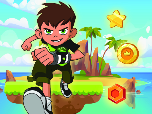 Ben 10 Island Run - free online Browser game
