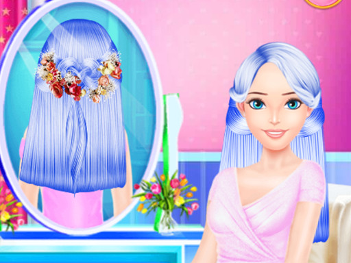 Colorful Braid Hairstyle Making - free online Browser game