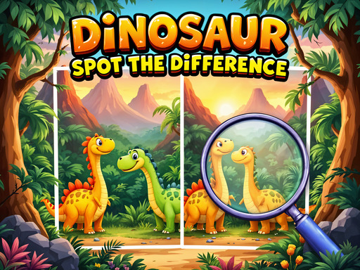 Dinosaur Spot The Difference - free online Browser game