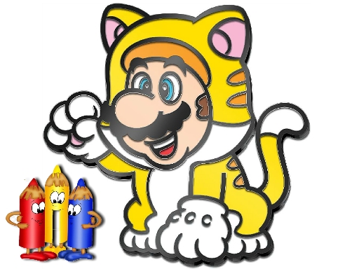 Mario Rush Coloring Book - free online Browser game