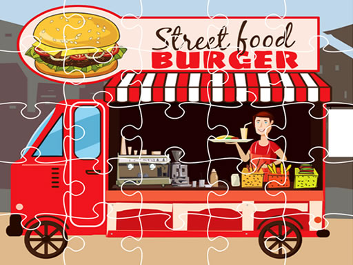 Burger Trucks Jigsaw - free online Browser game