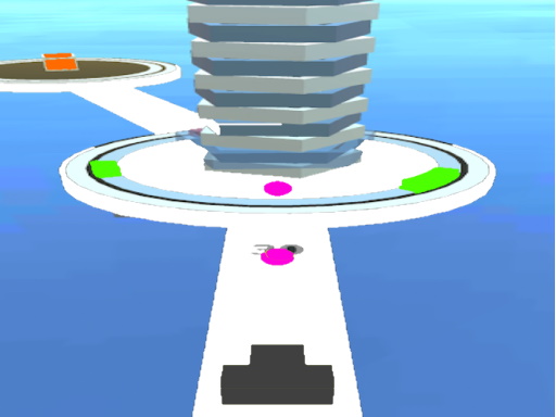 Shoot 3D BALL-Hit Twisty Stack - free online Browser game