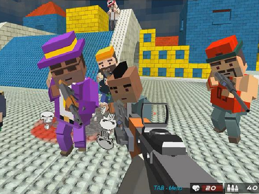 Blocky Gangster Warfare 2022 - free online Browser game