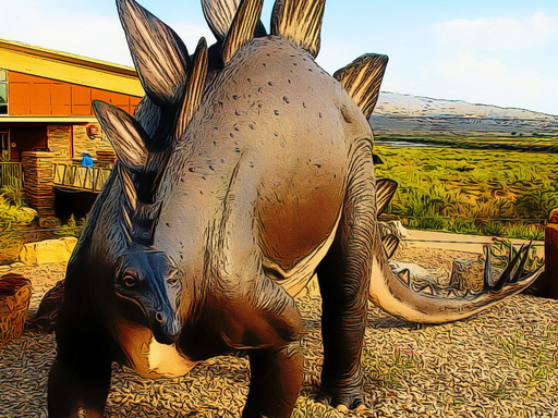 Stegosaurus Dinosaur Jigsaw - free online Browser game