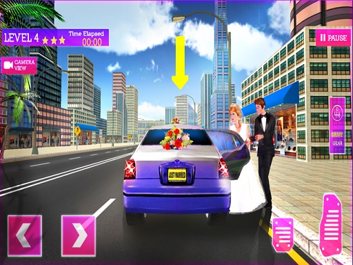 Wedding City Car Driving Service - free online Browser game