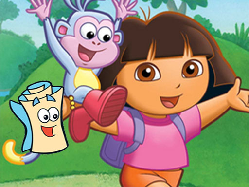 Dora Find Hidden Map - free online Browser game