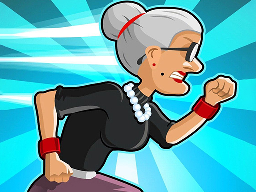 Angry Grandmother Run - free online Browser game