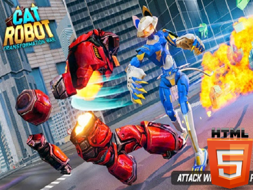 Cat Robot Transform War - free online Browser game