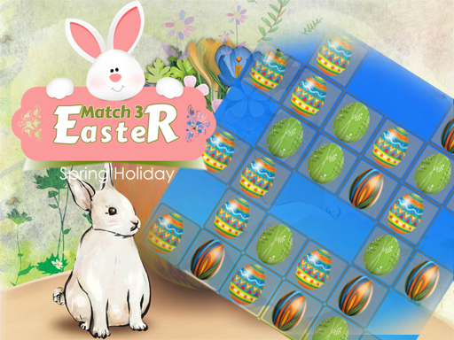 Easter Eggs Match 3 Deluxe - free online Browser game