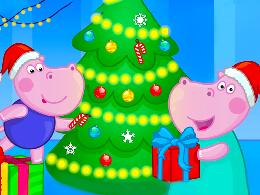 Hippo Christmas Calendar - free online Browser game
