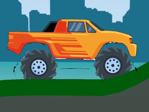 Monster Truck Hill Driving 2D - free online Browser game