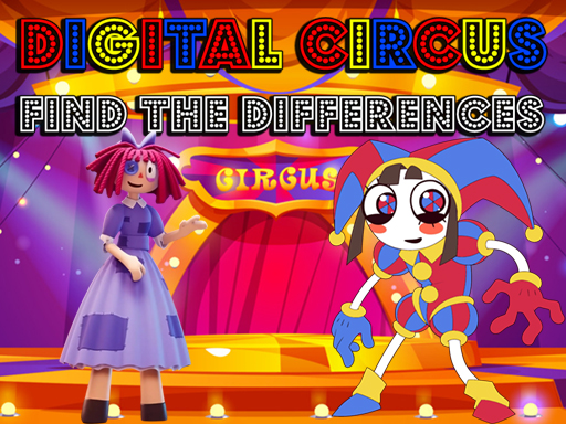 Digital Circus Find The Differences - free online Browser game