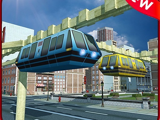 Sky Train Driving 2022 : Train 3D Game Simulator - free online Browser game