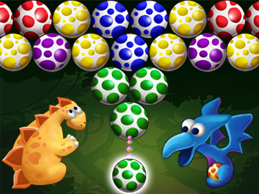 Dino Eggs Bubble Shooter - free online Browser game