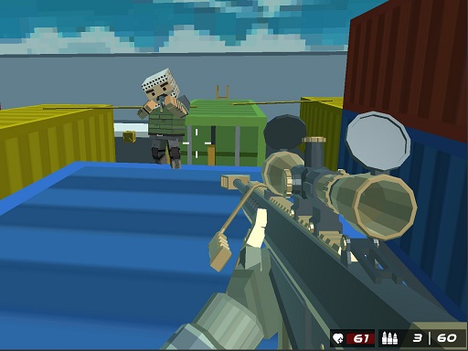 Shooting Blocky Combat Swat GunGame Survival - free online Browser game