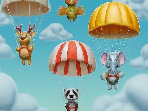 Rowdy Animals Cloudy Weather - free online Browser game