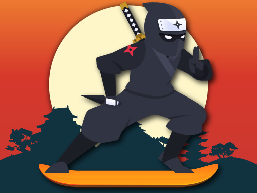 Lava And Ninja Skateboard - free online Browser game