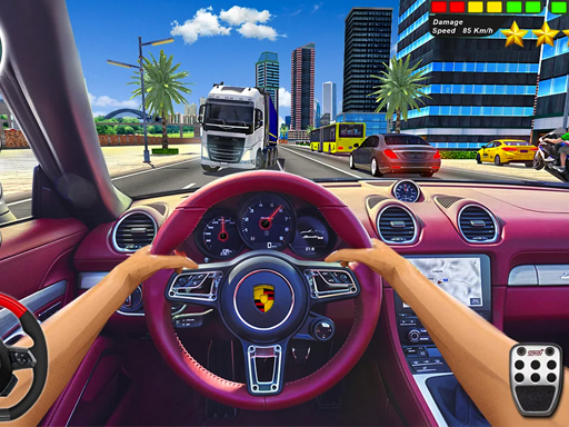 City Taffic Racer - Extream Driving simulator - free online Browser game