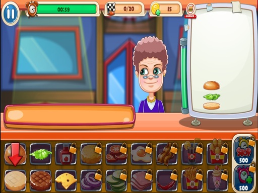 Funny Burger Shop - free online Browser game