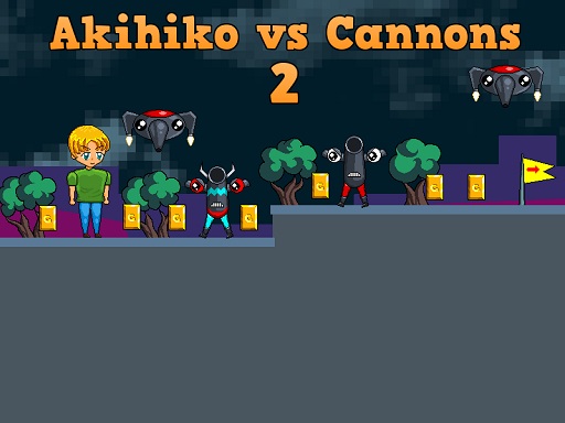 Akihiko vs Cannons 2 - free online Browser game