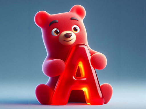 Gummy Letter Pop - free online Browser game