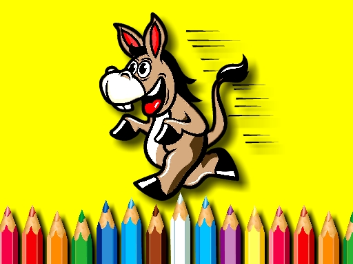 BTS Donkey Coloring Book - free online Browser game