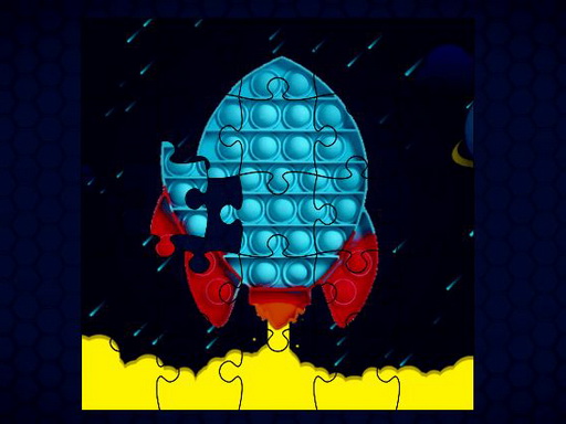 Pop It Rockets in Space Jigsaw - free online Browser game