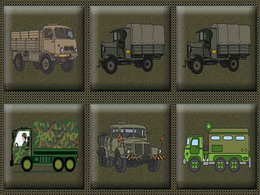 Army Trucks Memory - free online Browser game