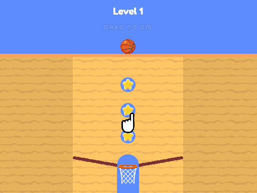 Basketball Dig - free online Browser game