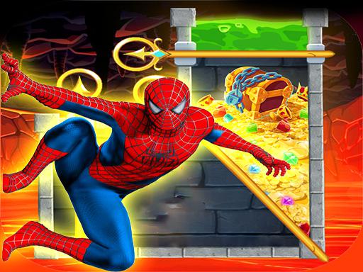 Spiderman Rescue - Pin Pull Challange - free online Browser game