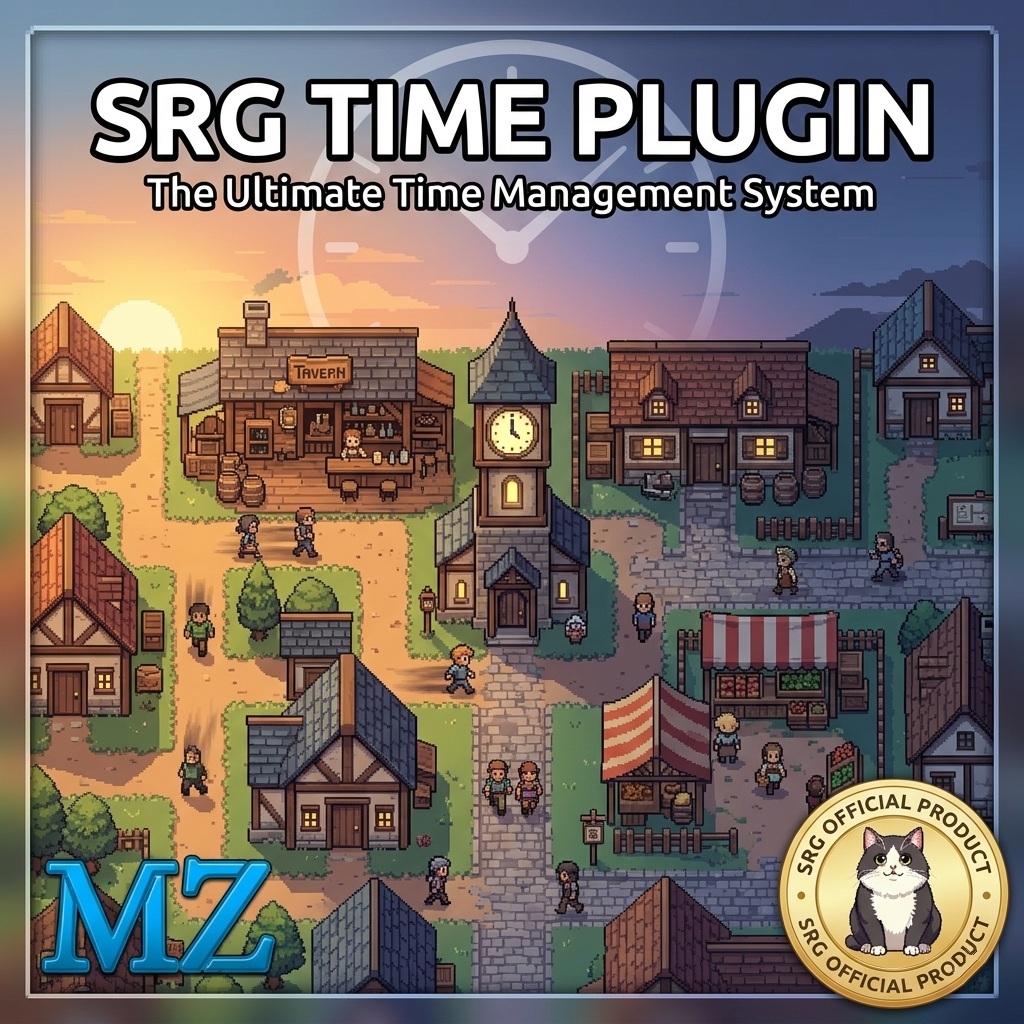SRG Time Plugin Rpg Maker MZ NPC Lives by SLYRAIN GAME STUDIO