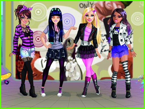 Bonnie Rocker Chick Dress Up Game - free online Browser game