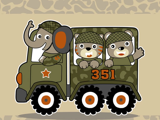 Army Weapon Vehicles Match 3 - free online Browser game