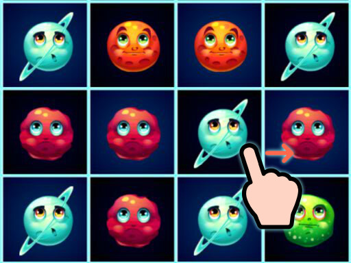 Planets Match 3 - free online Browser game