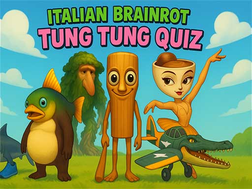 Italian Brainrot tung Tung Quiz - free online Browser game