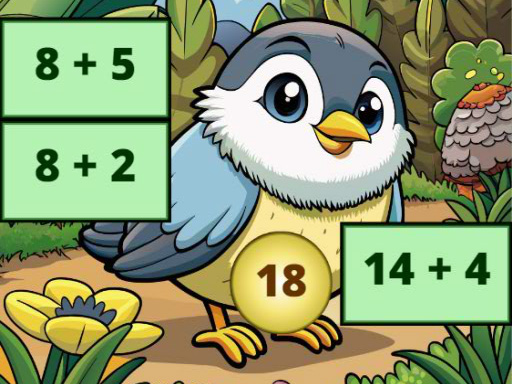 Addition: Bird Image Uncover - free online Browser game