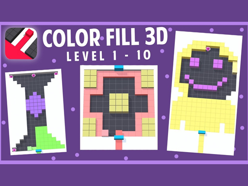 Color Fill 3D - free online Browser game