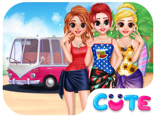 Besties Summer Vacation - free online Browser game