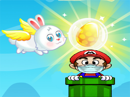 Flying easter bunny2 - free online Browser game