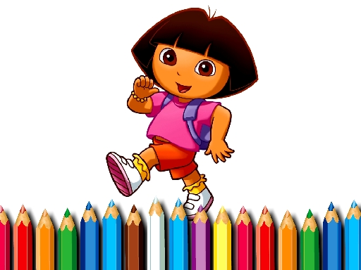 BTS Dora Coloring Book - free online Browser game