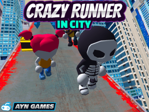 Crazy Runner in City - free online Browser game