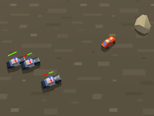 Autoverfolgung - free online Browser game