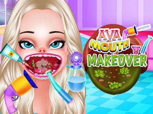 Ava Mouth Makeover - free online Browser game
