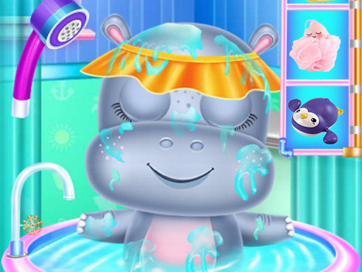 Baby Hippo Care - free online Browser game