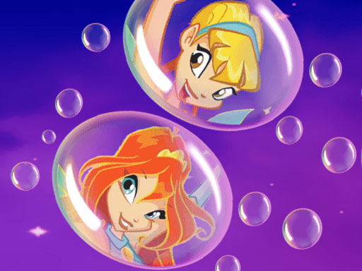 Draw Winx Bubble Path - free online Browser game