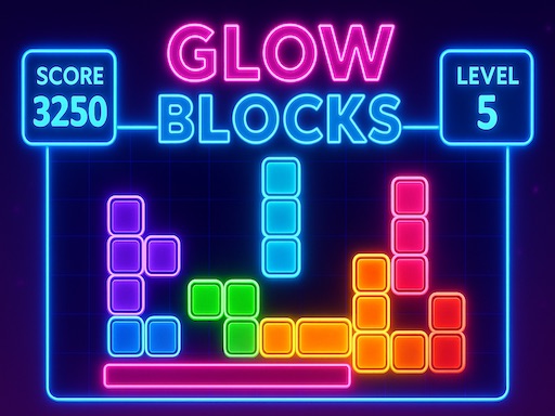 Glow Blocks - free online Browser game